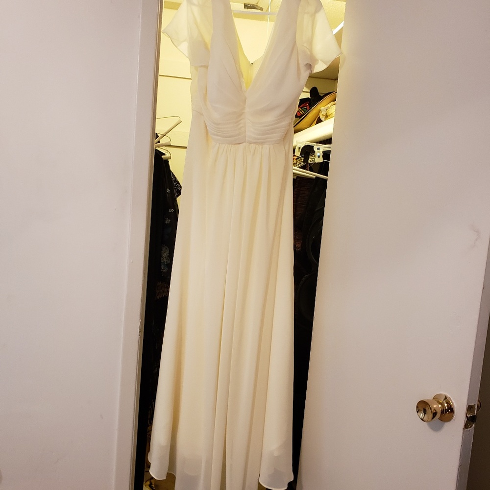 Pale lemon yellow bridesmaid dress Womens Size 20W